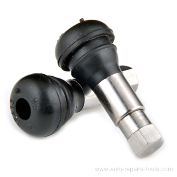 Chromed Snap-in Tubeless Tire Valve TR413C